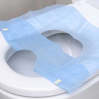 blue  washroom disposable toilet seat cover